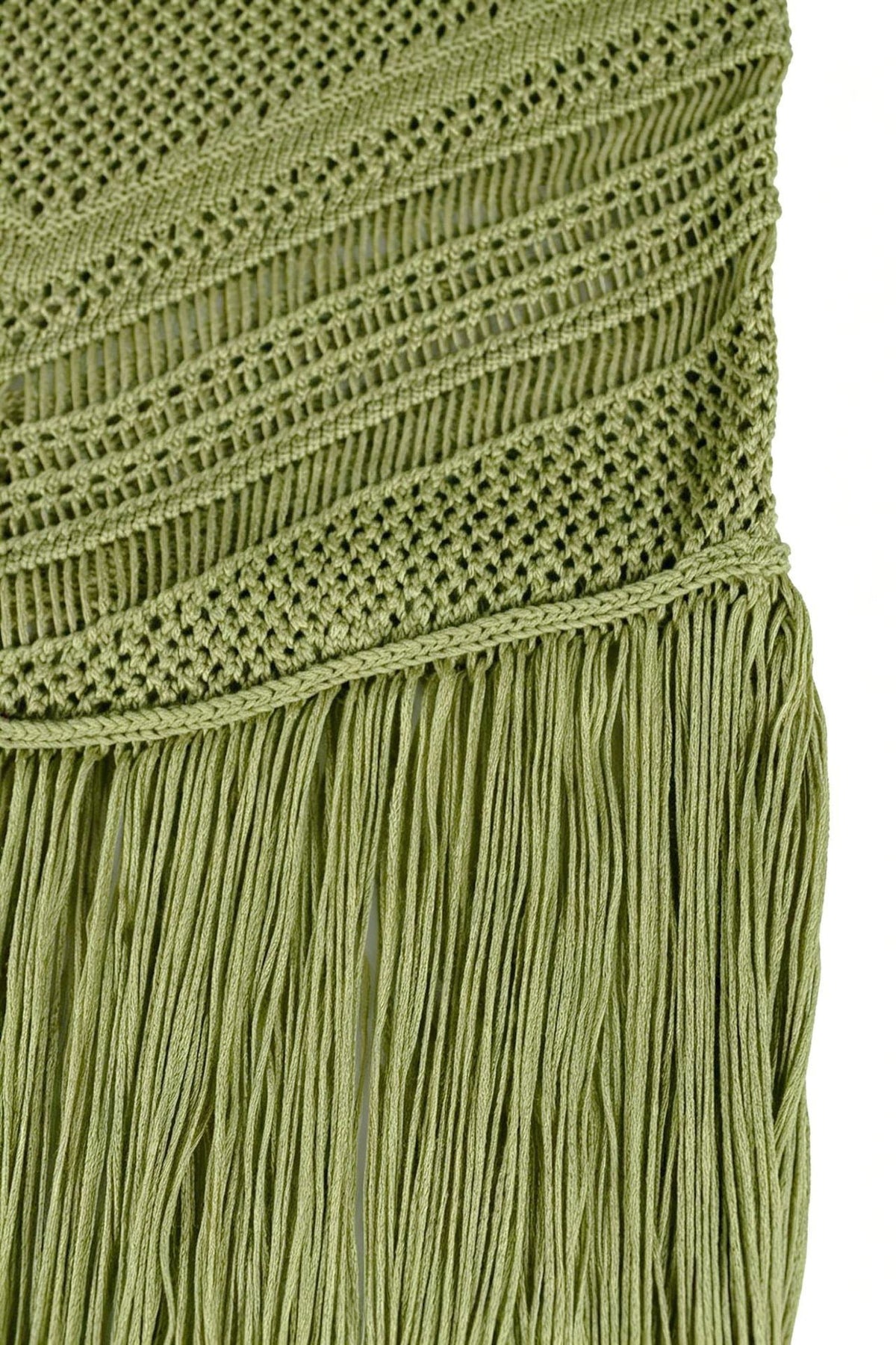 Strapless Crochet Fringe Maxi Dress Lavish Daily