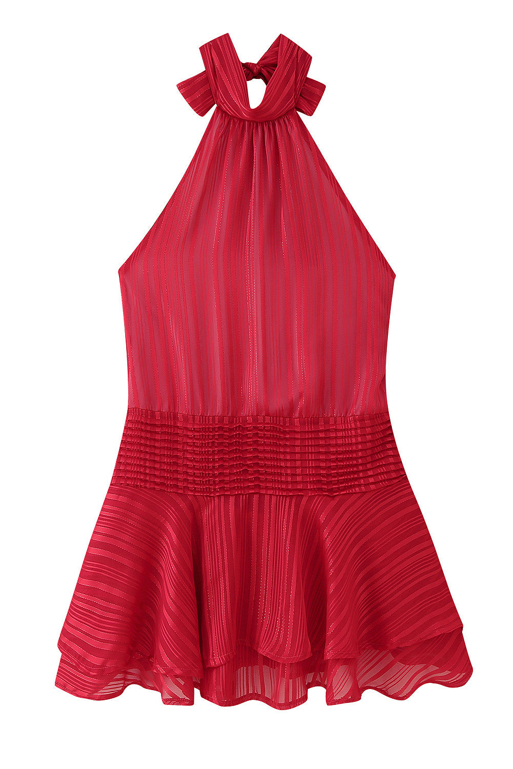 Tie Back Mini Dress Lavish Daily