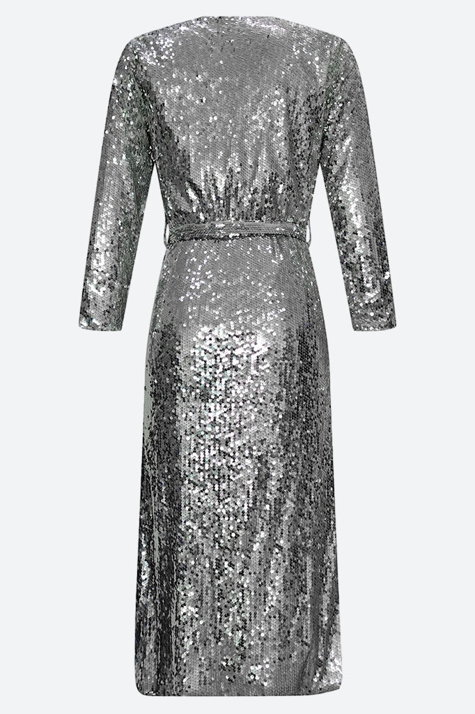 Sequin Wrap Coat Lavish Daily