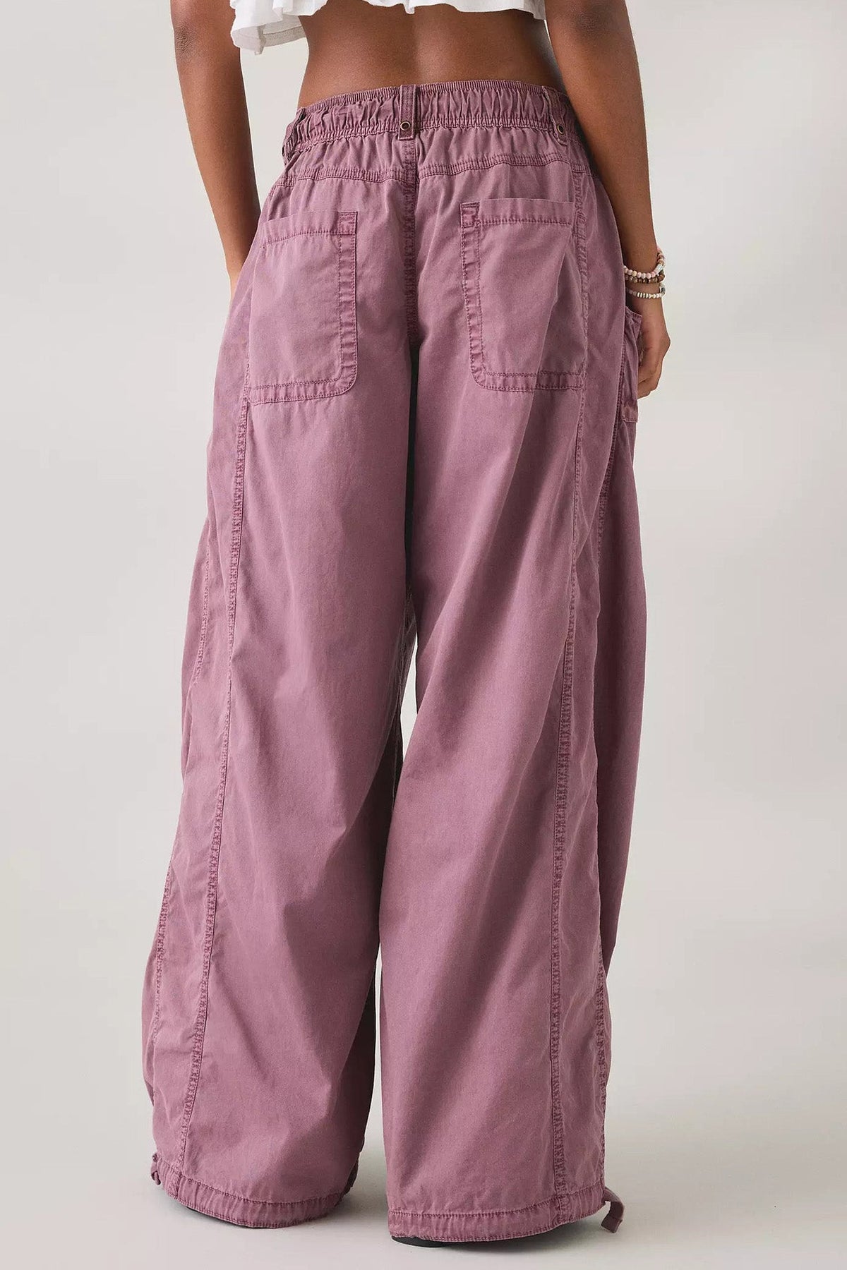 Wide Leg Drawstring Parachute Pant Lavish Daily