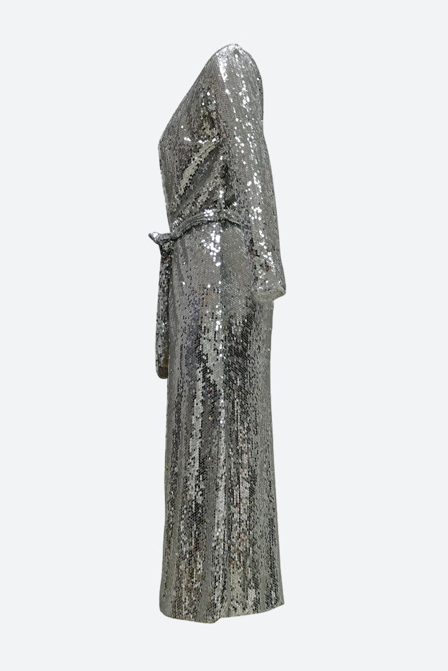 Sequin Wrap Coat Lavish Daily
