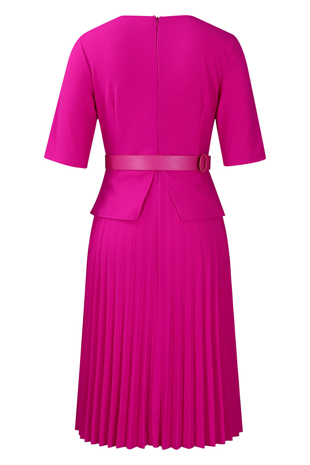 Elegant V-Neck Pleated Dress Lavish Daily