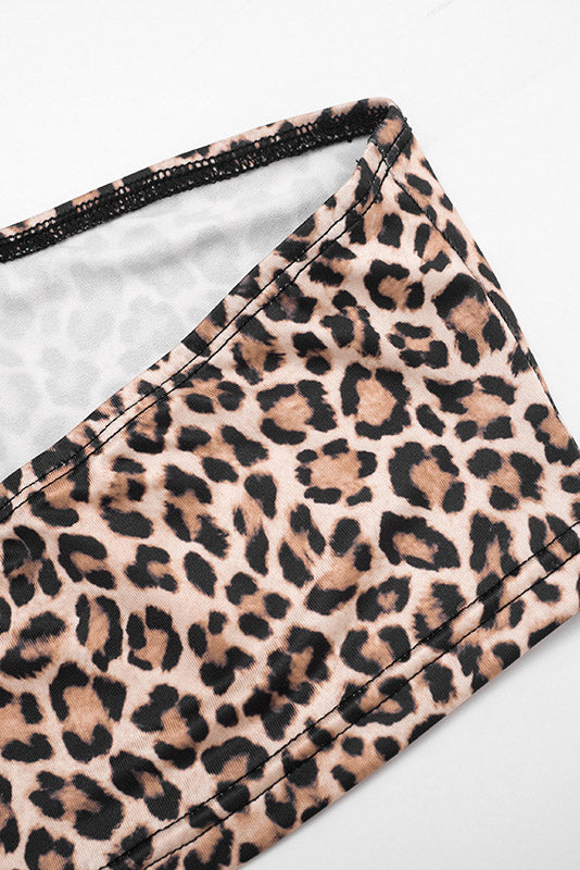 Leopard Crop Top, Cardigan & Capri Pants Set Lavish Daily