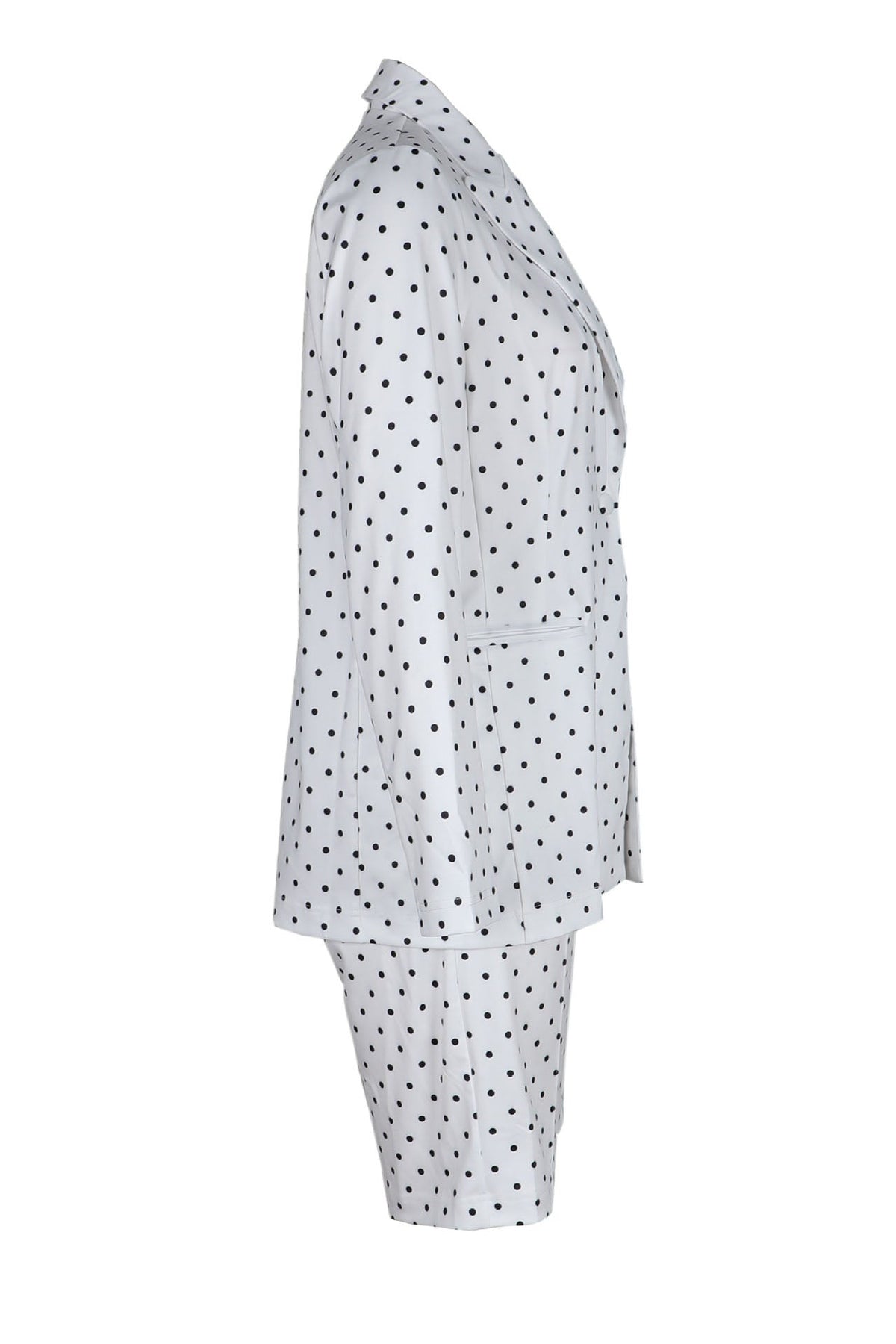 Polka Dot Blazer & Shorts Set Lavish Daily