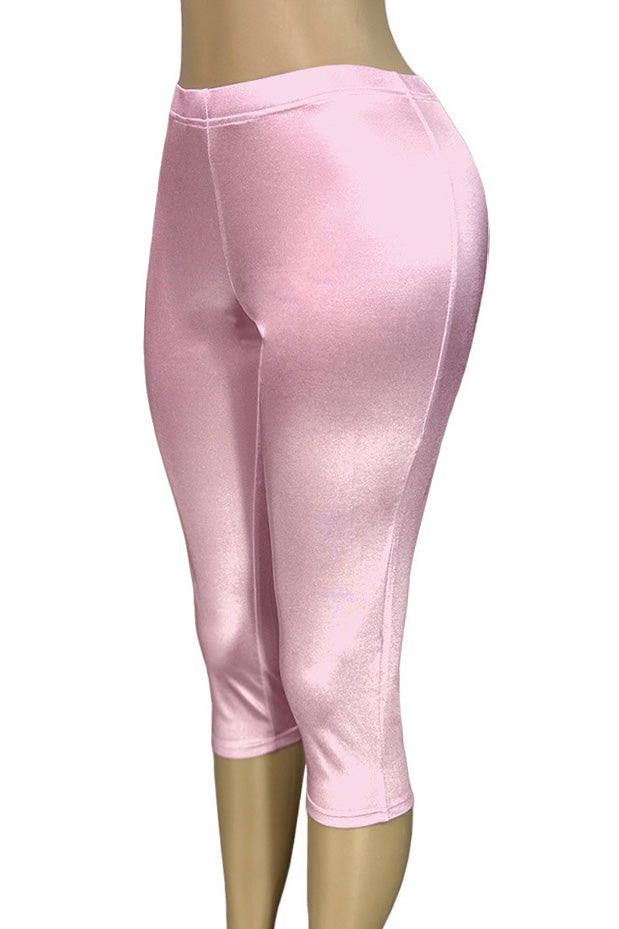 Stretch Satin Capri Pants Lavish Daily