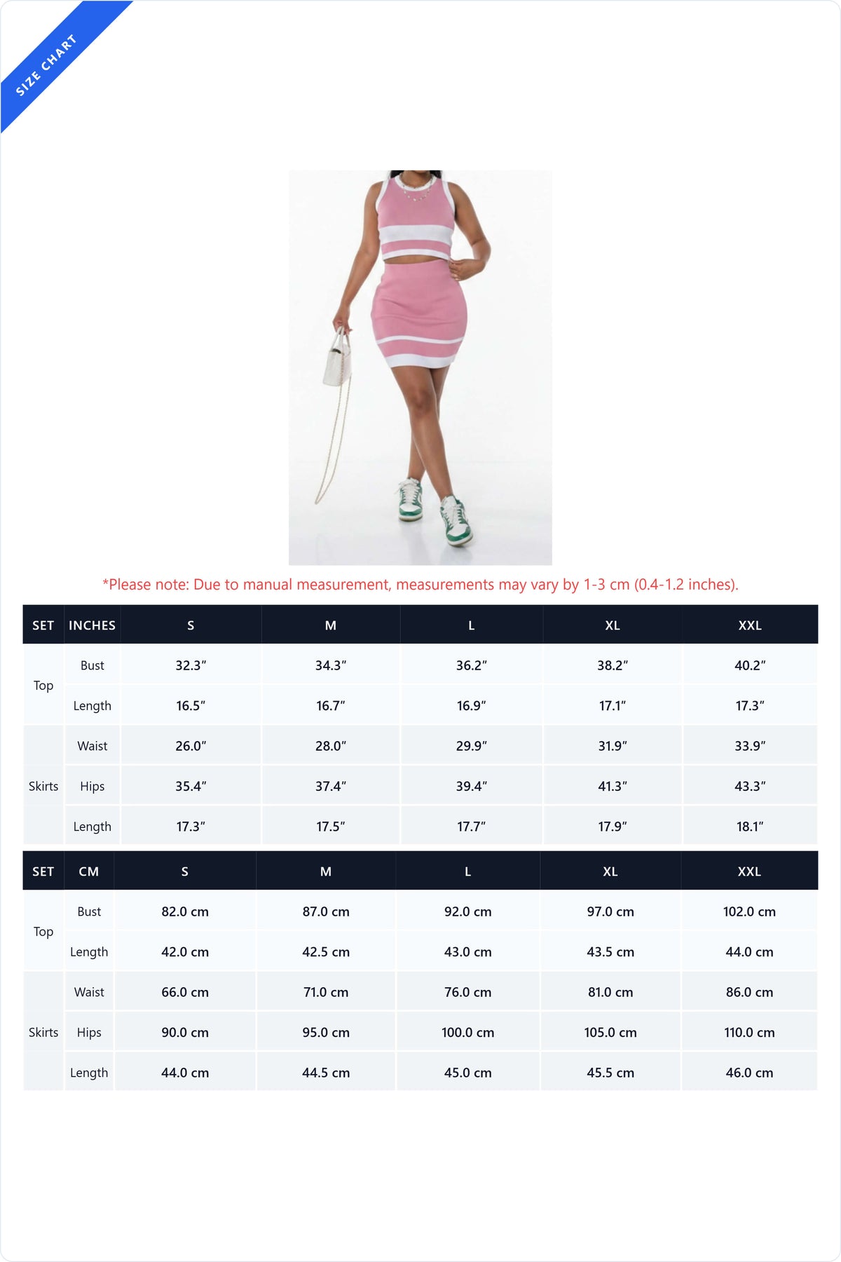 Ribbed Knit Colorblock Crop Top & Mini Skirt Set Lavish Daily