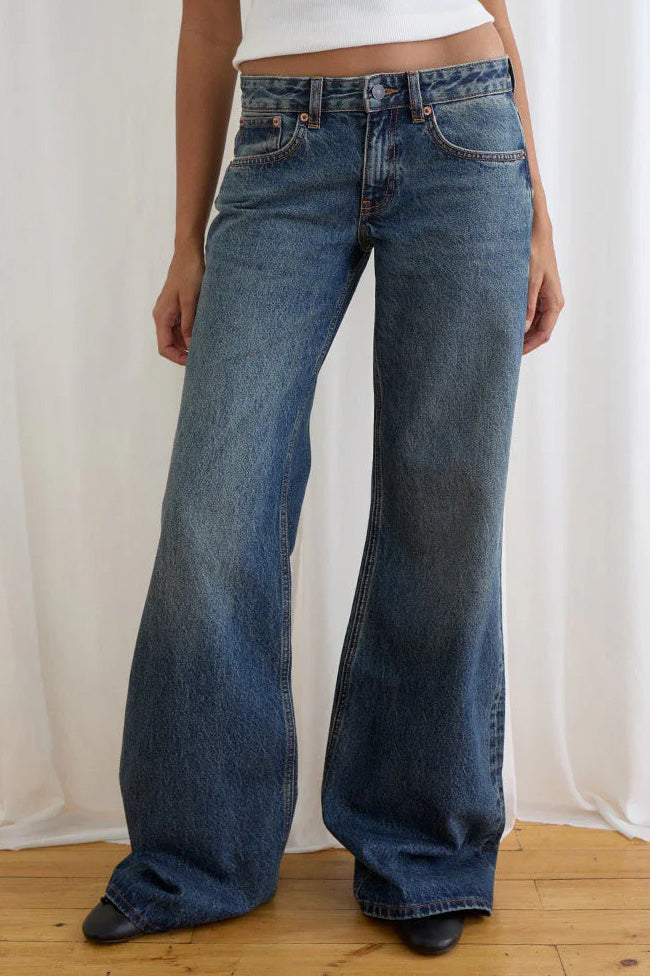 Low Rise Relaxed Wide Leg Jeans Lavish Daily