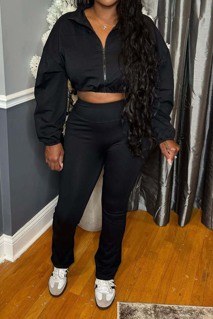 Casual High Waist Pants & Cardigan Set Lavish Daily