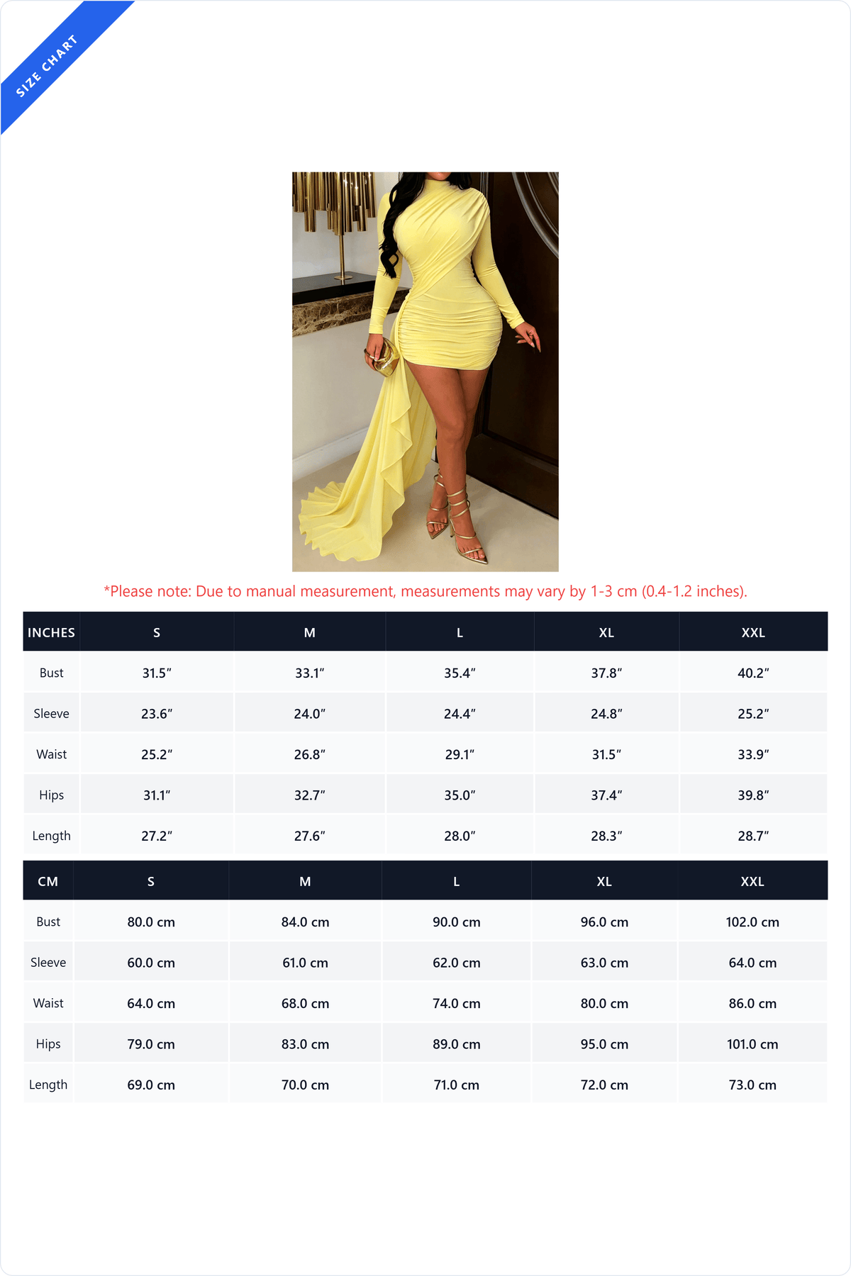 Mock Neck Ruched Mini Dress with Draped Train Lavish Daily