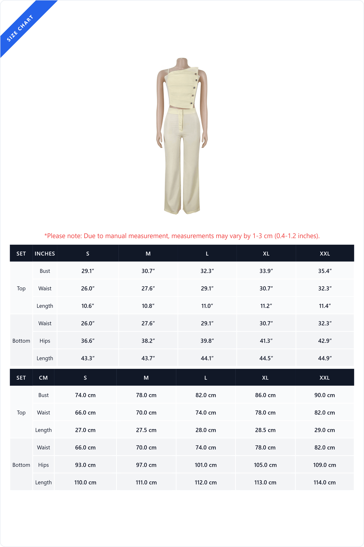 Asymmetrical Button Cami Pant Set Lavish Daily