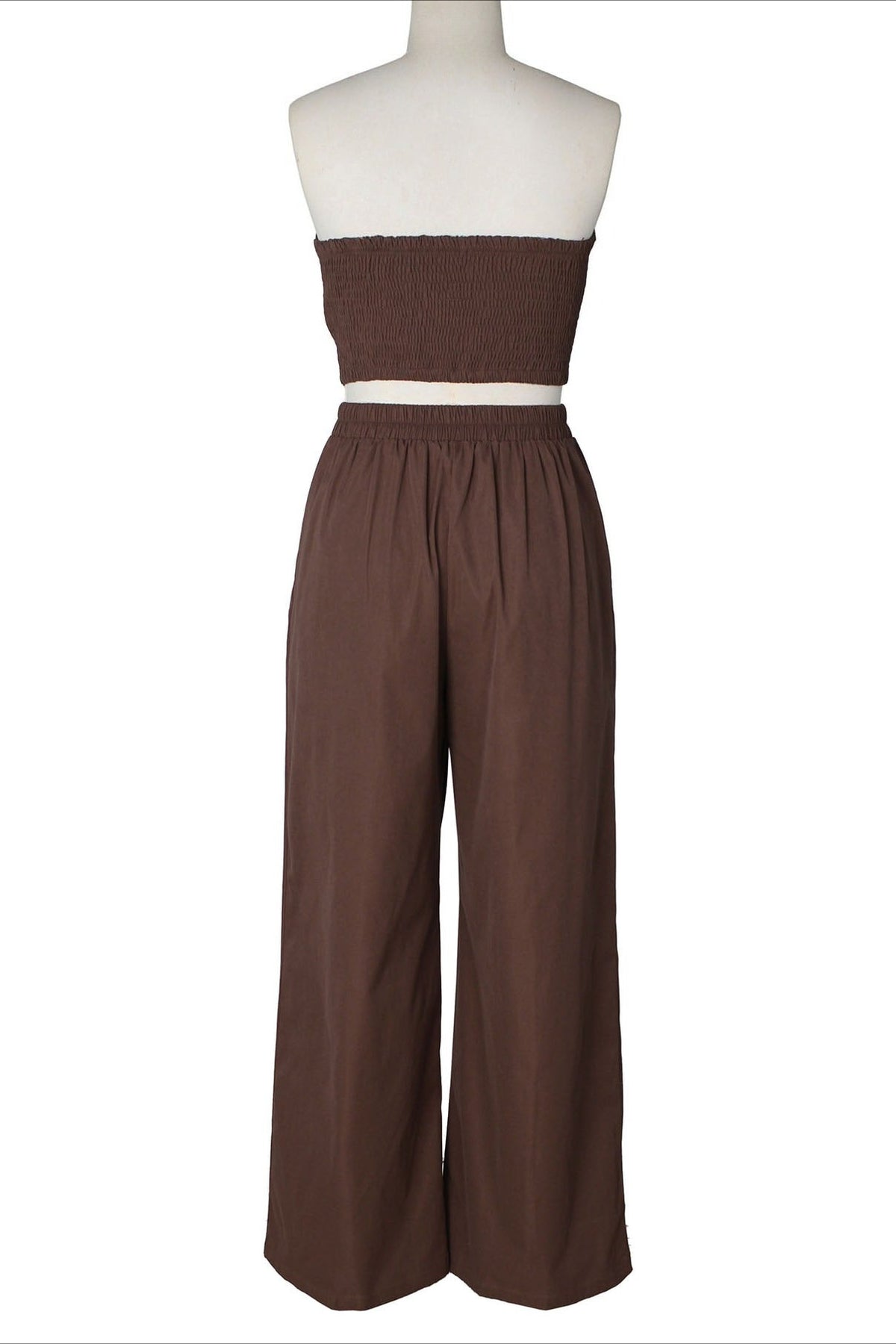 Asymmetrical Bandeau Pant Set Lavish Daily