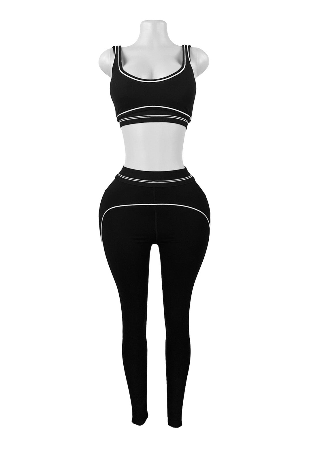 Contour Piping 2-Piece Workout Set Lavish Daily