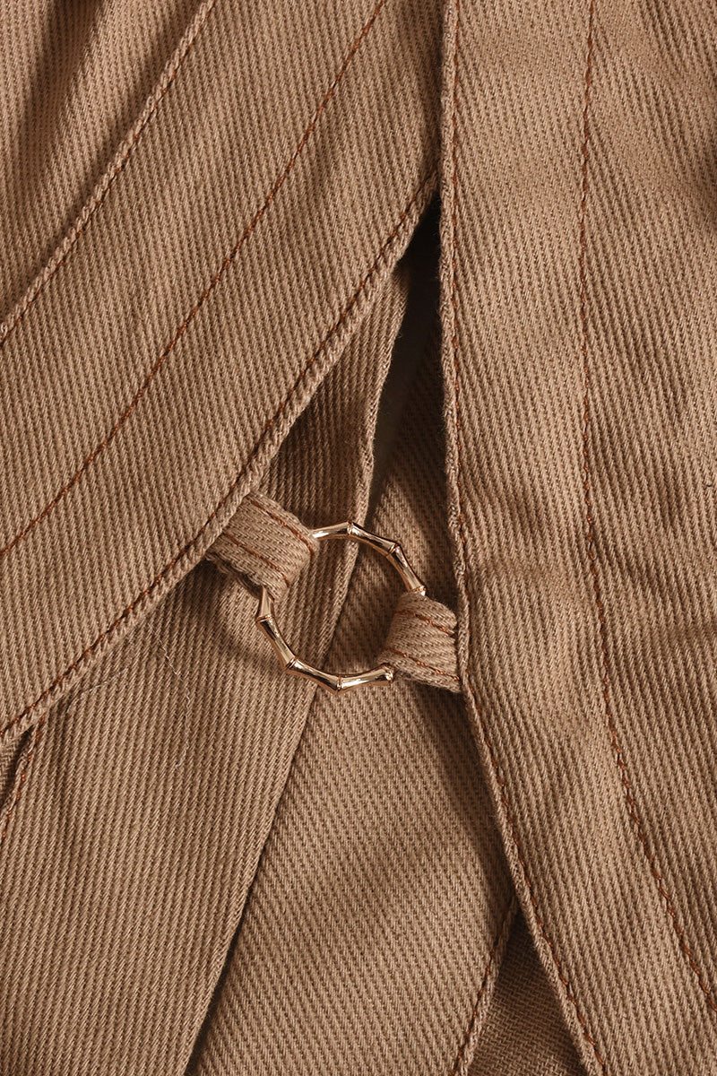 Midriff Crop Top Jacket Lavish Daily