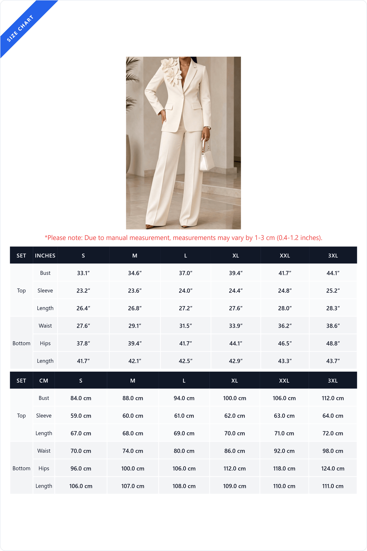 3D Floral Blazer Wide Leg Pants Set Lavish Daily