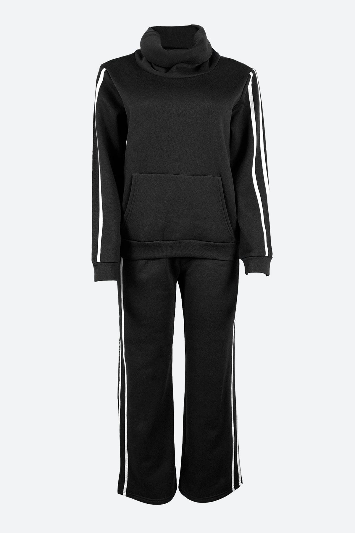 Side Stripe Sweatshirt & Pants Set Lavish Daily