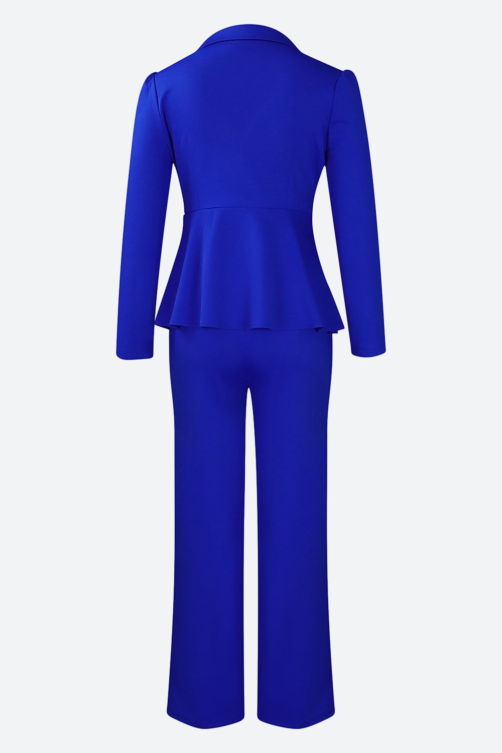 Lapel Blazer & Pants Set Lavish Daily