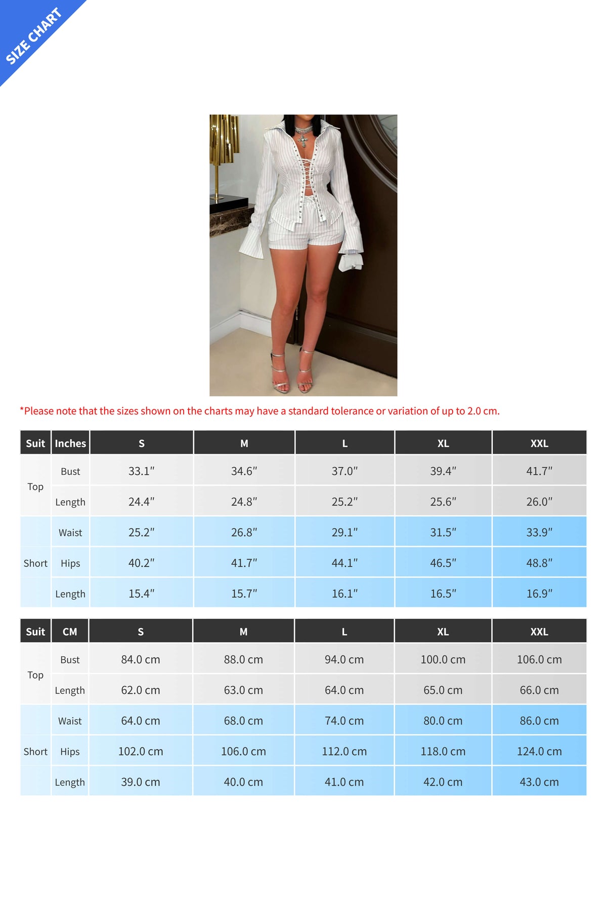 Striped Tie Front Shirt & Shorts Set Lavish Daily