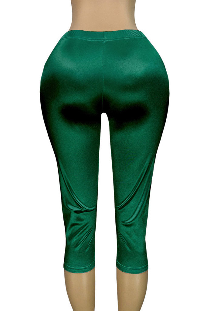Stretch Satin Capri Pants Lavish Daily
