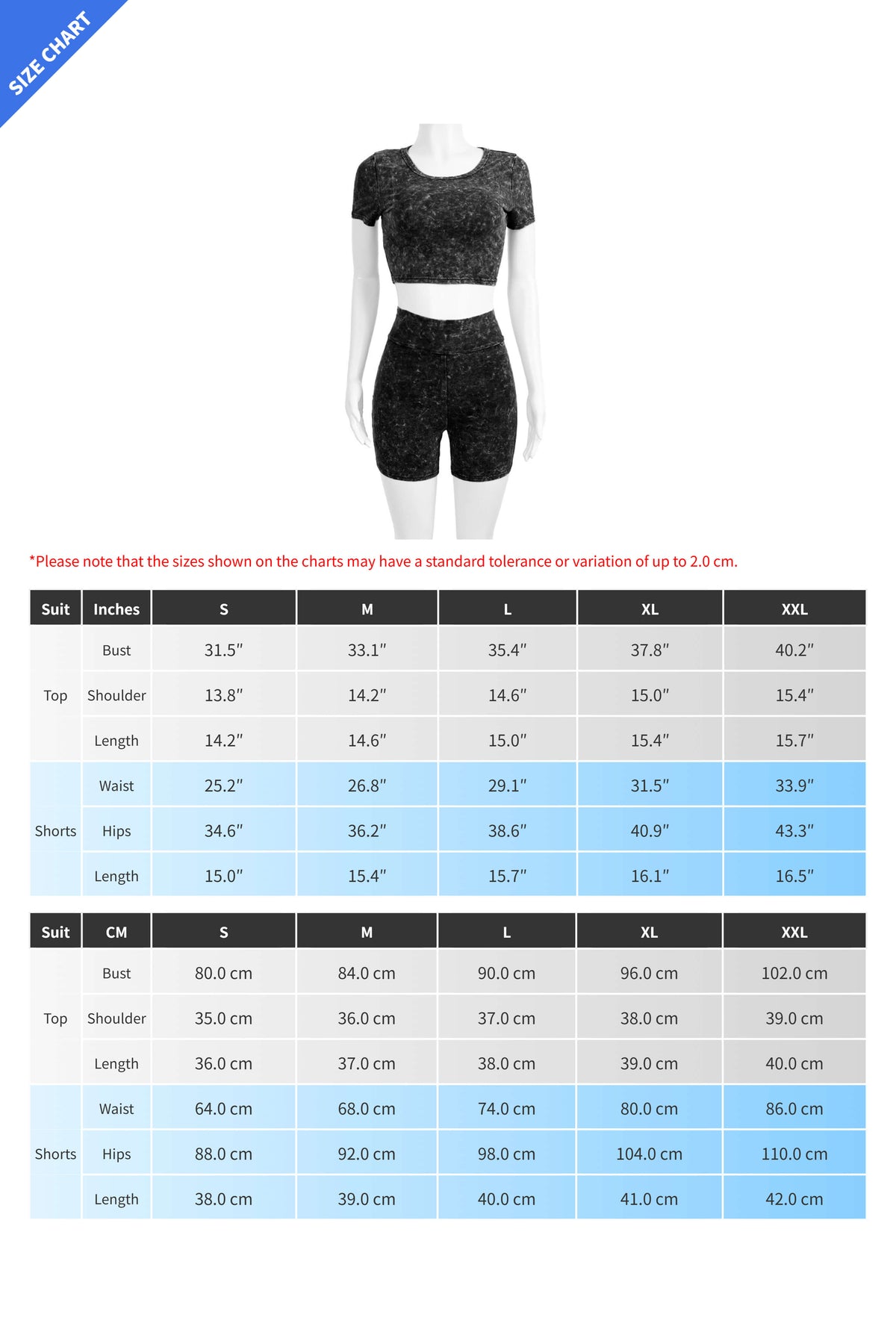 Mineral Wash Crop & Biker Short Set Lavish Daily