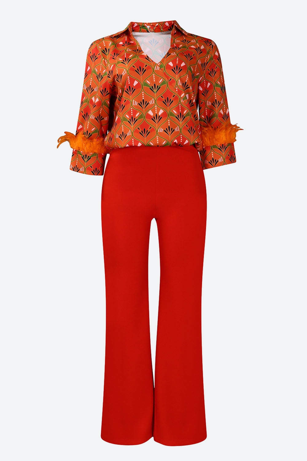 Printed Shirt & Pants Set Lavish Daily