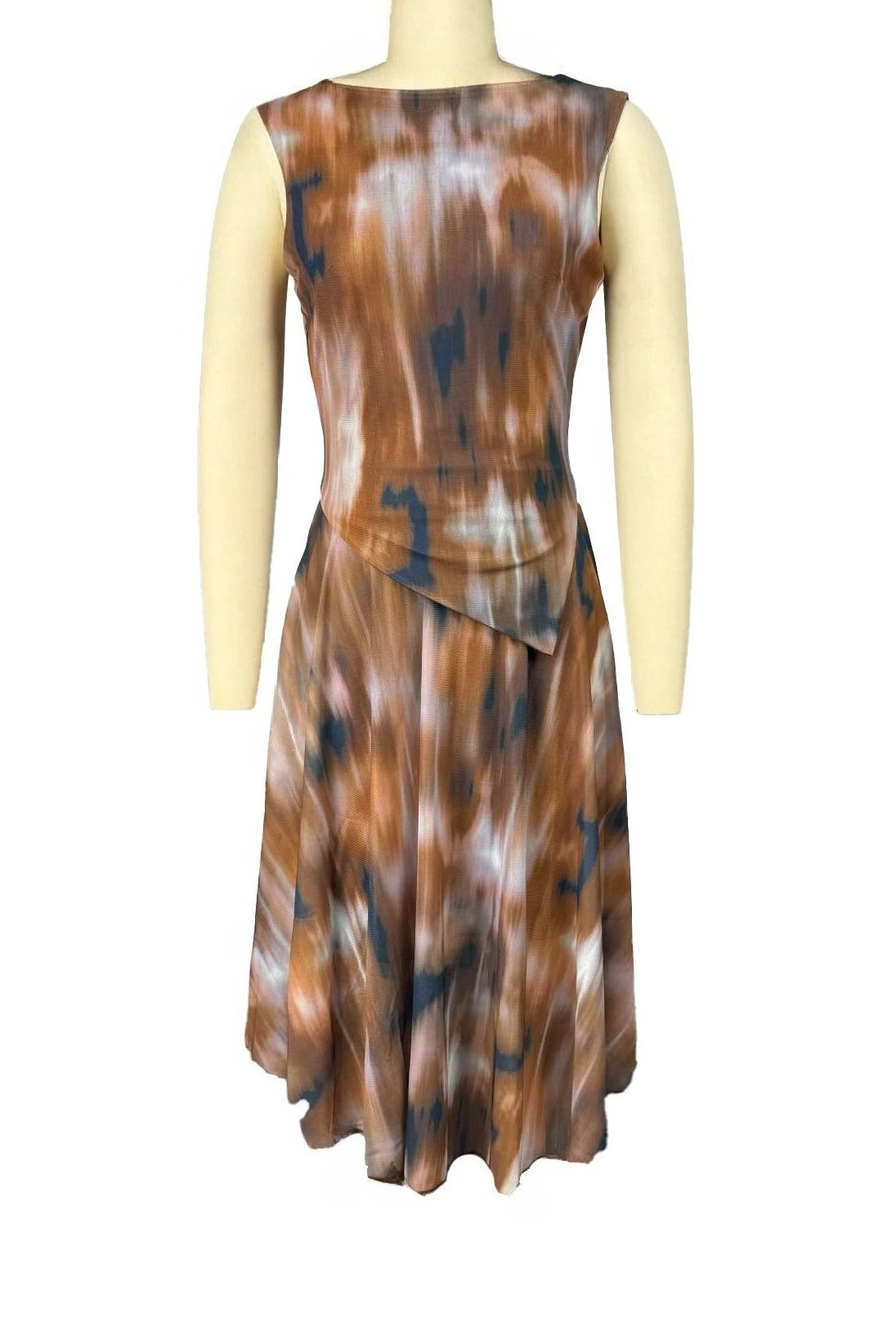 Abstract Print Asymmetric Top & Skirt Set Lavish Daily