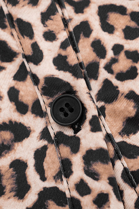 Leopard Crop Top, Cardigan & Capri Pants Set Lavish Daily