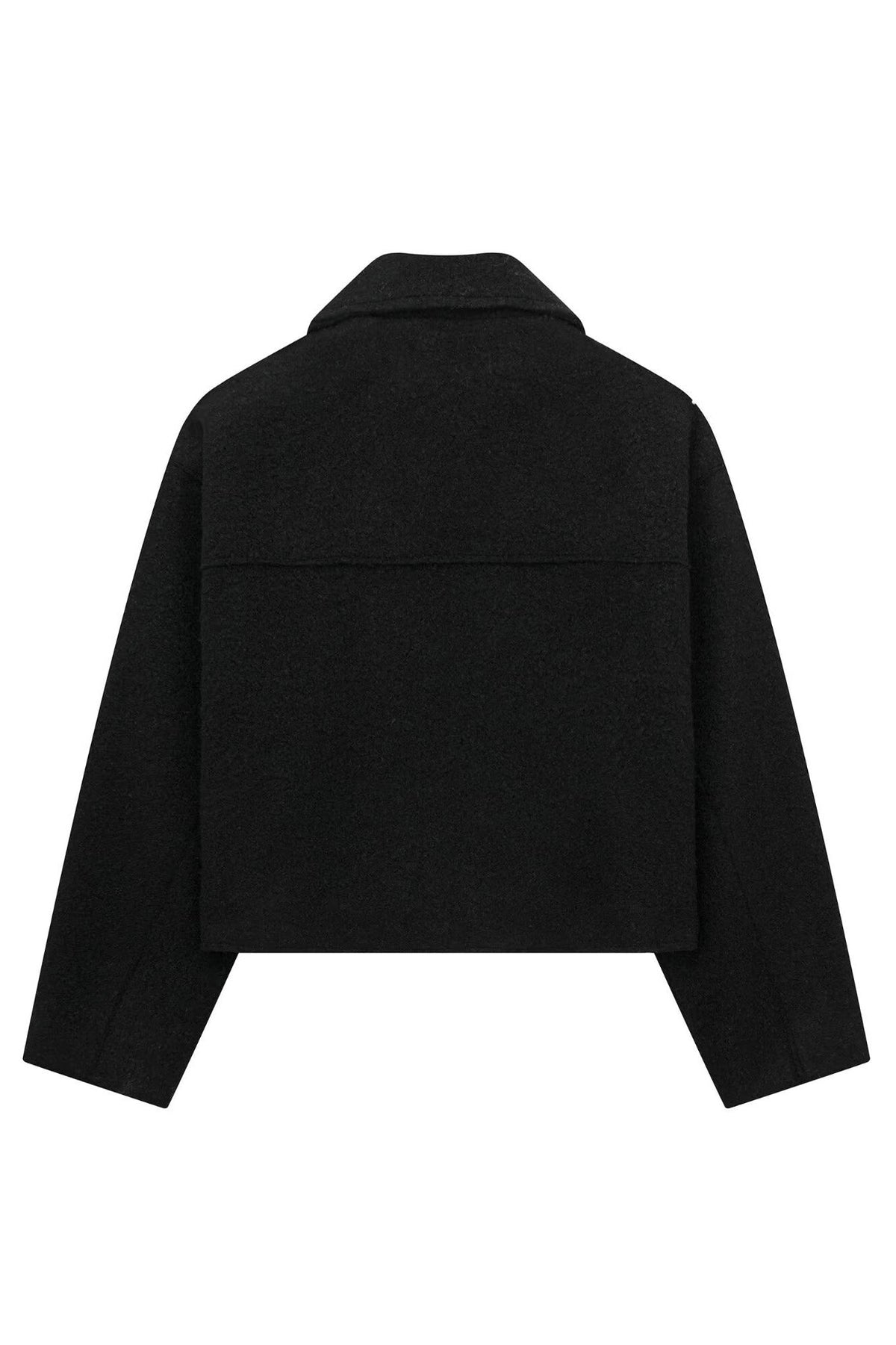 Tweed Cropped Zip Up Jacket Lavish Daily