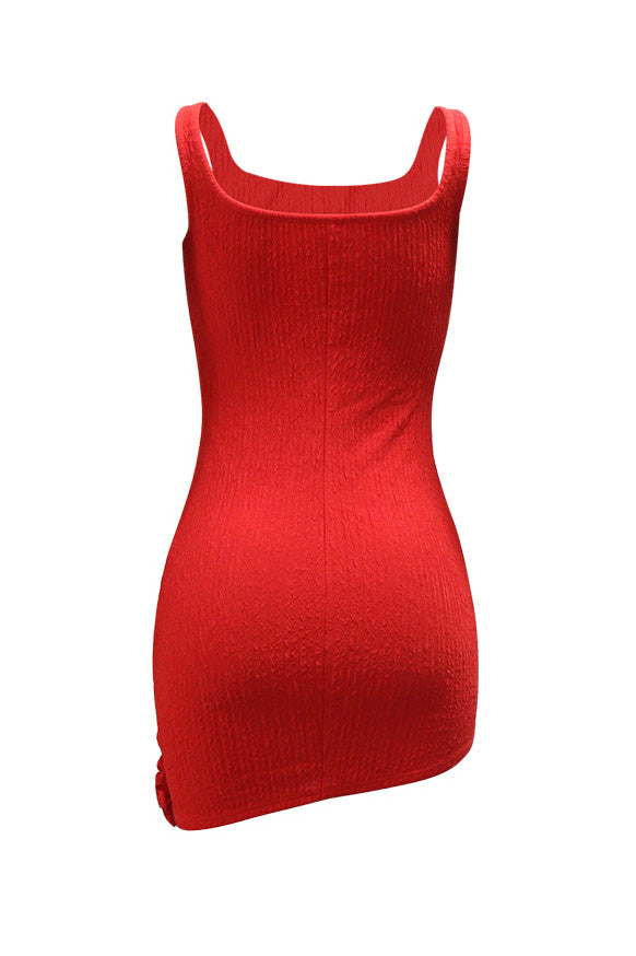 Embellished Rosette Mini Dress Lavish Daily