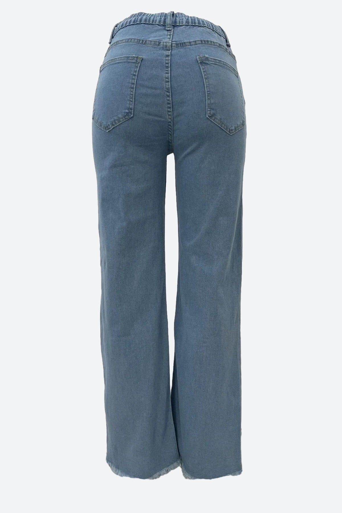 Ripped Fringe Wide-Leg Jeans Lavish Daily