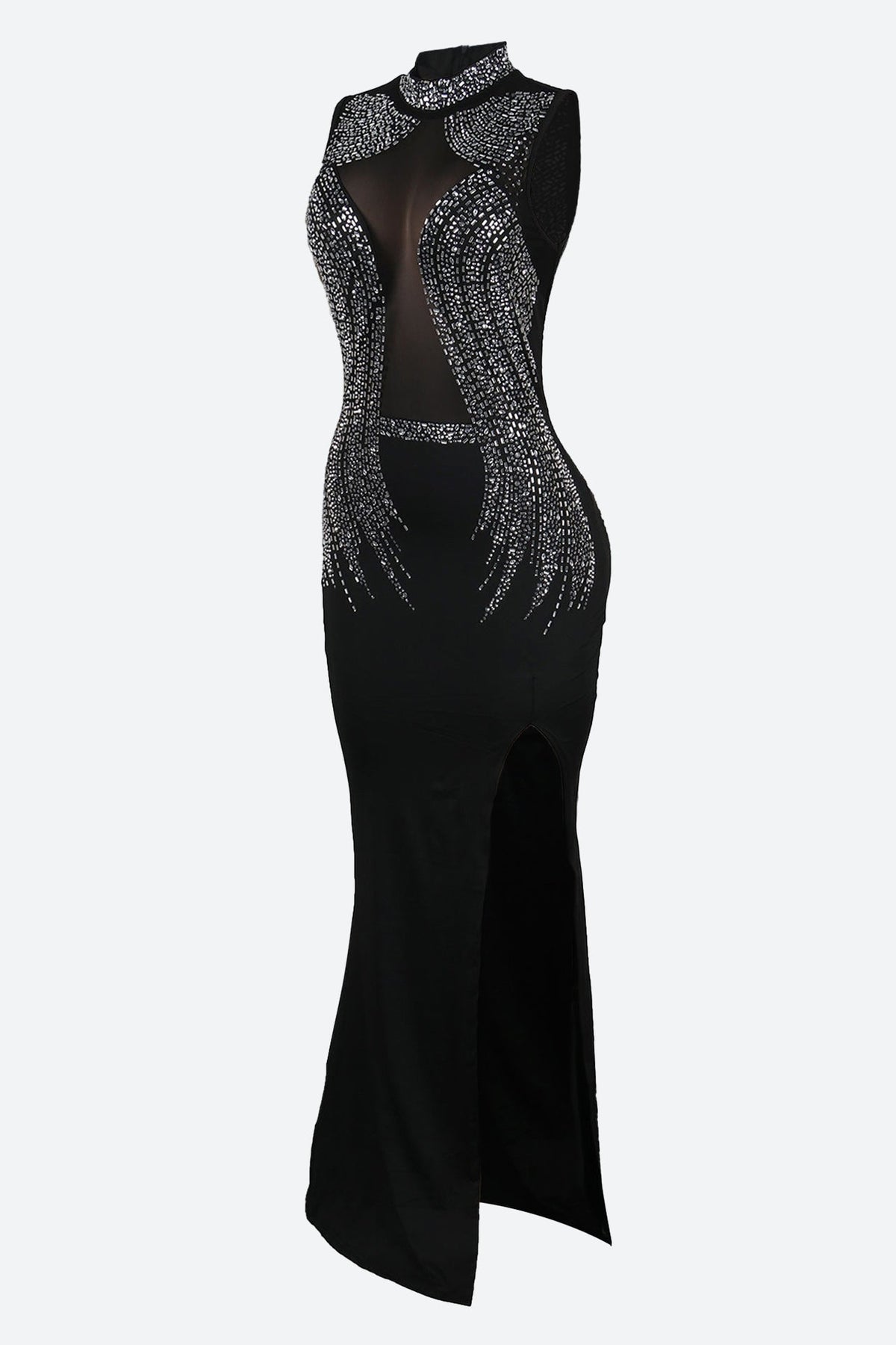 Turtleneck Sequin Bridal Dress Lavish Daily