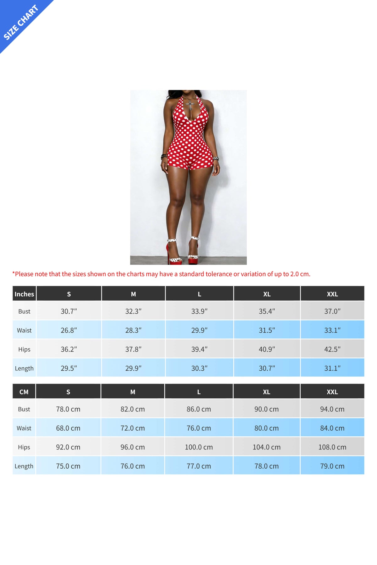 Polka Dot Halter Bodycon Romper Lavish Daily