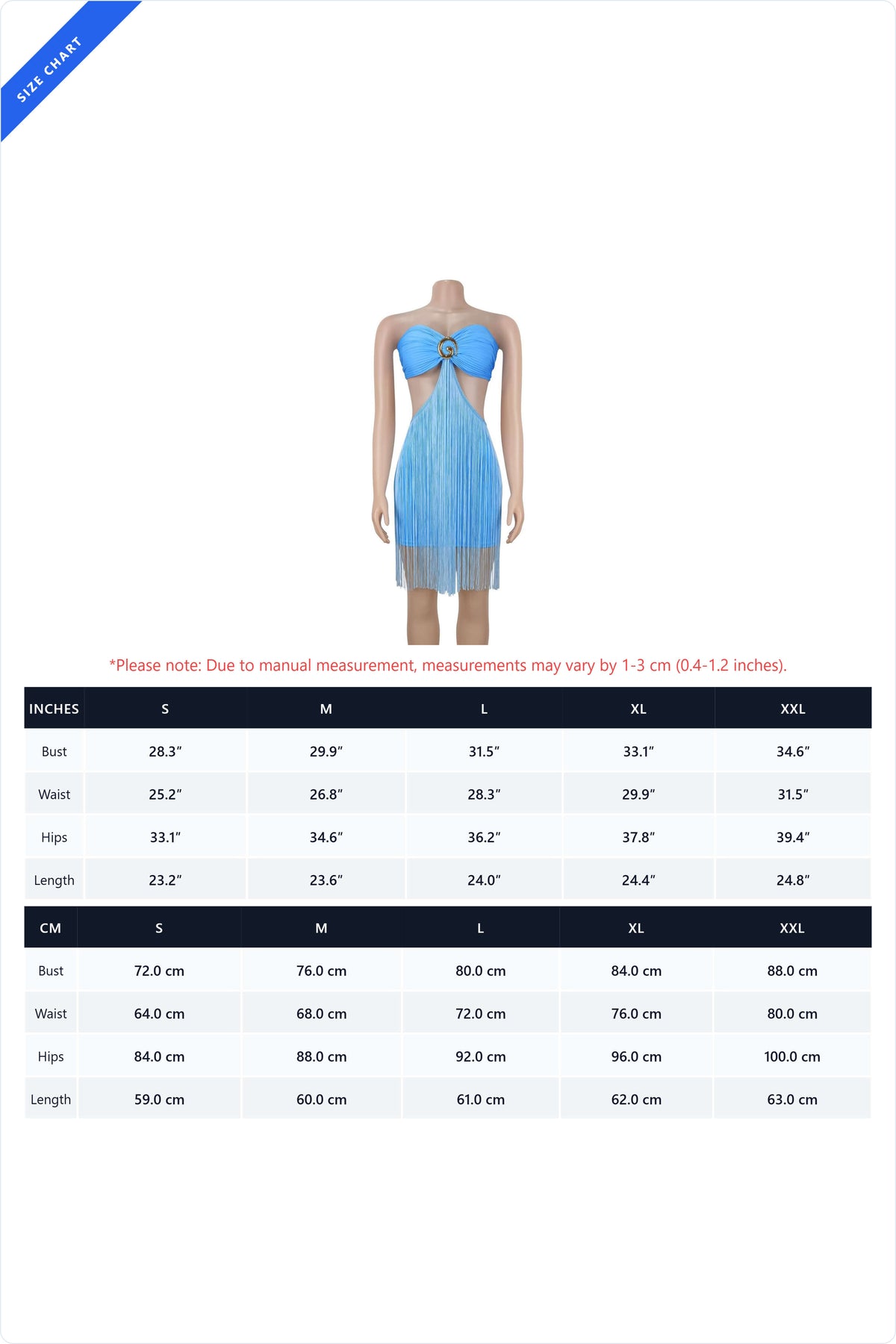 Strapless O-Ring Cutout Fringe Mini Dress Lavish Daily