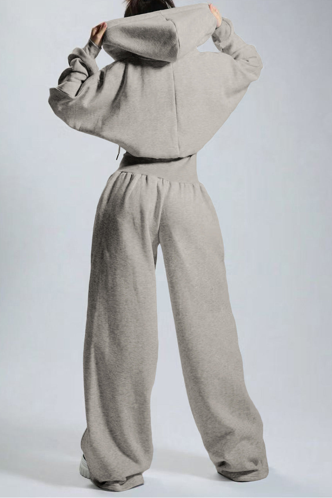 Hooded Drawstring Wide Leg Jumpsuit Lavish Daily