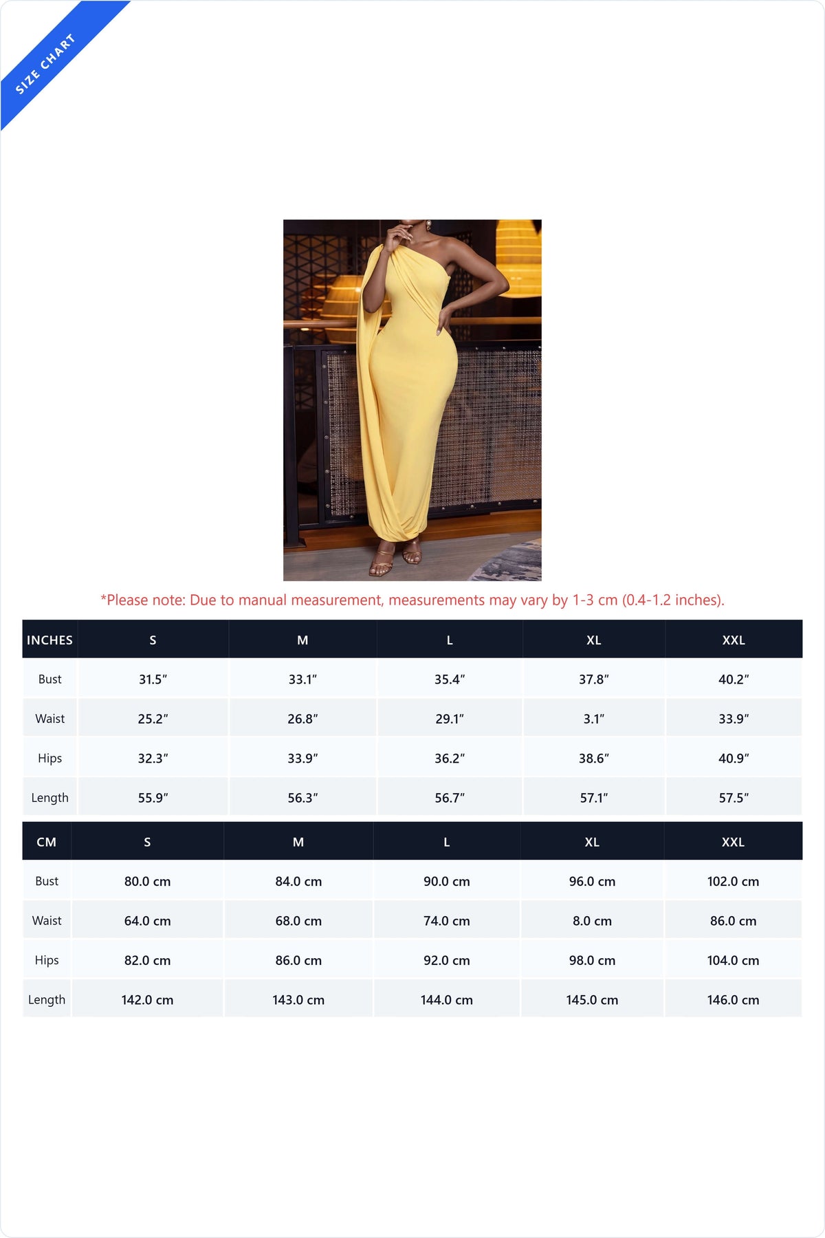 One-Shoulder Draped Cape Maxi Dress Lavish Daily