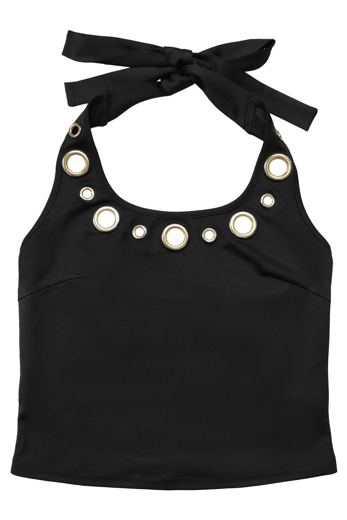 Grommet Halter Neck Two Piece Set Lavish Daily