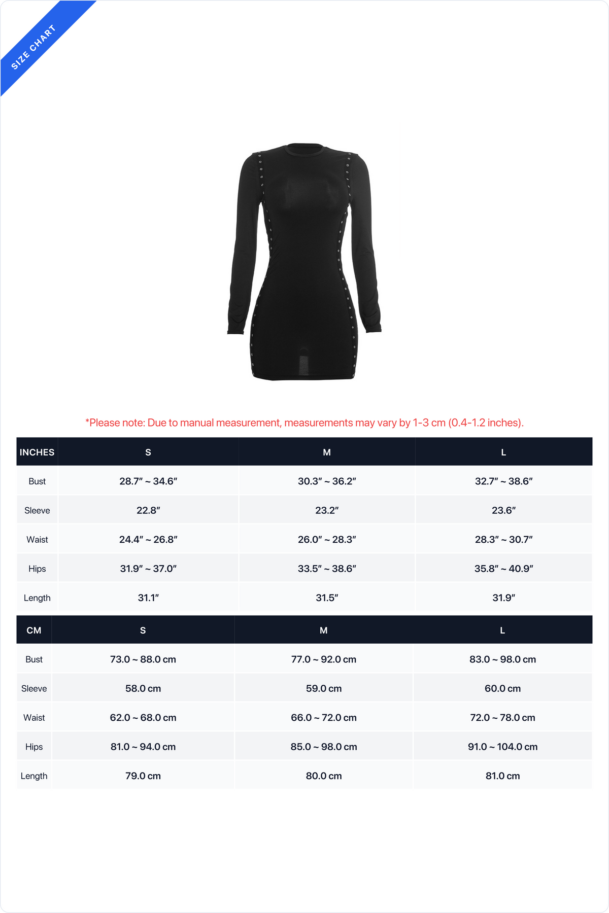Grommet-Detail Long-Sleeve Mini Dress Lavish Daily