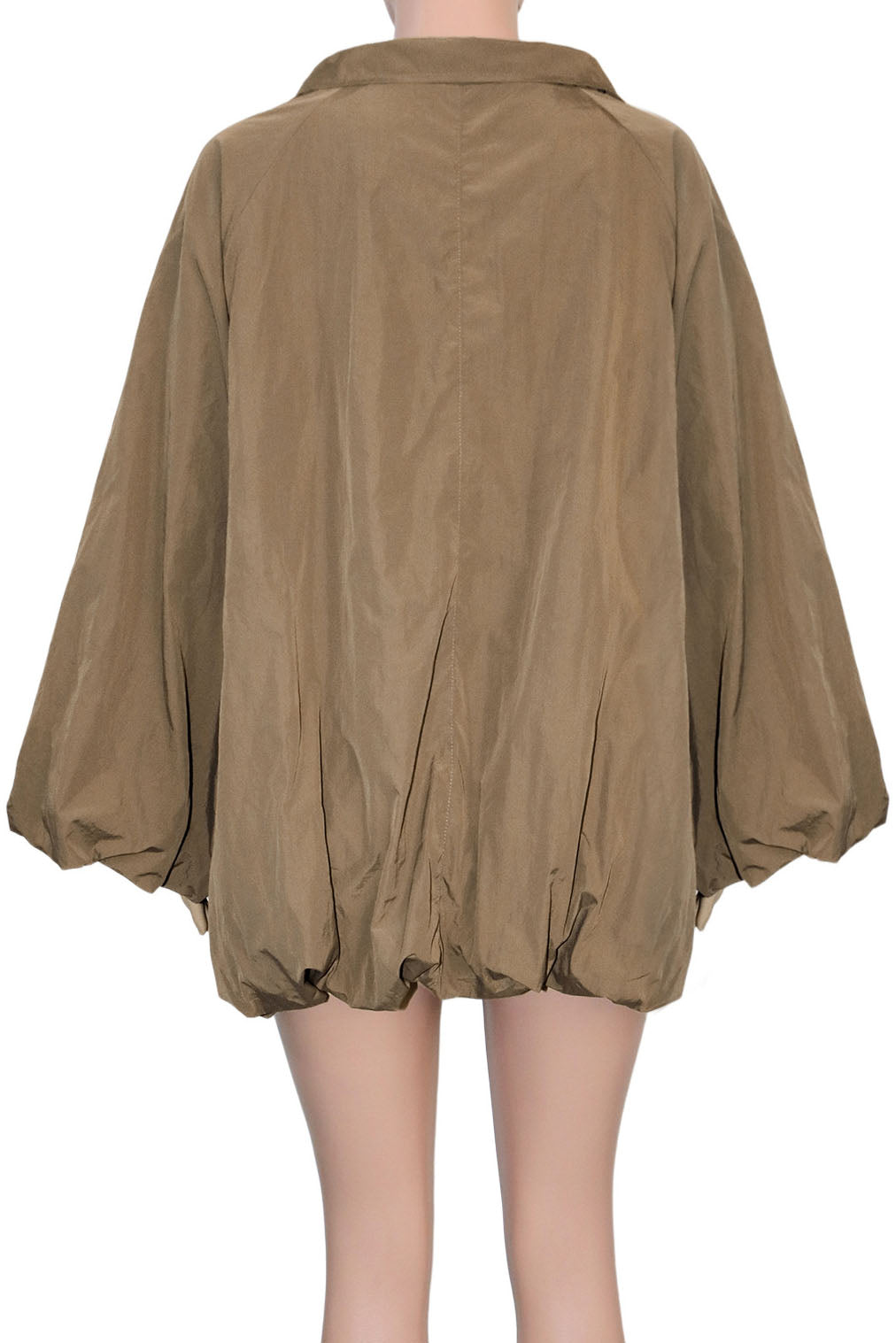 Oversized Zip-Up Bubble Jacket Lavish Daily