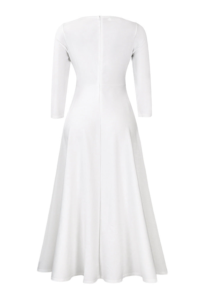 Elegant Tie-Waist A-Line Maxi Dress Lavish Daily