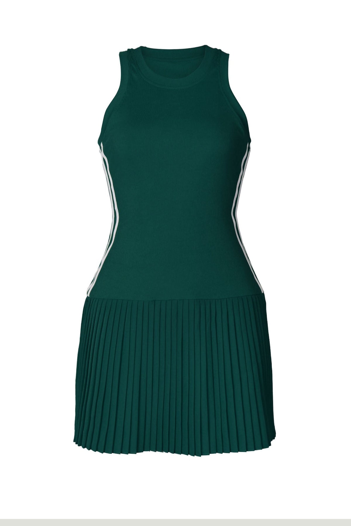 Sleeveless Bodycon Striped Mini Dress Lavish Daily
