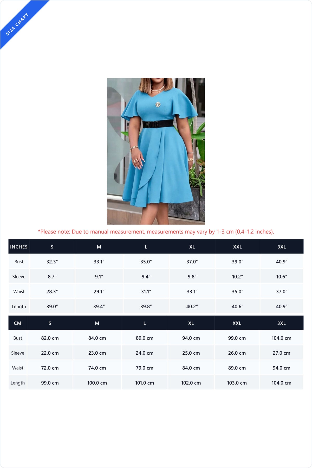 Flutter Sleeve Draped Pleated A-Line Dress Lavish Daily