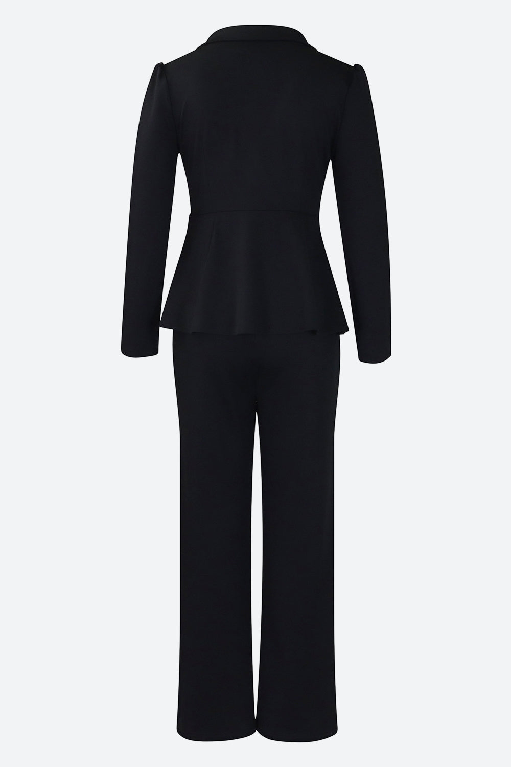Lapel Blazer & Pants Set Lavish Daily