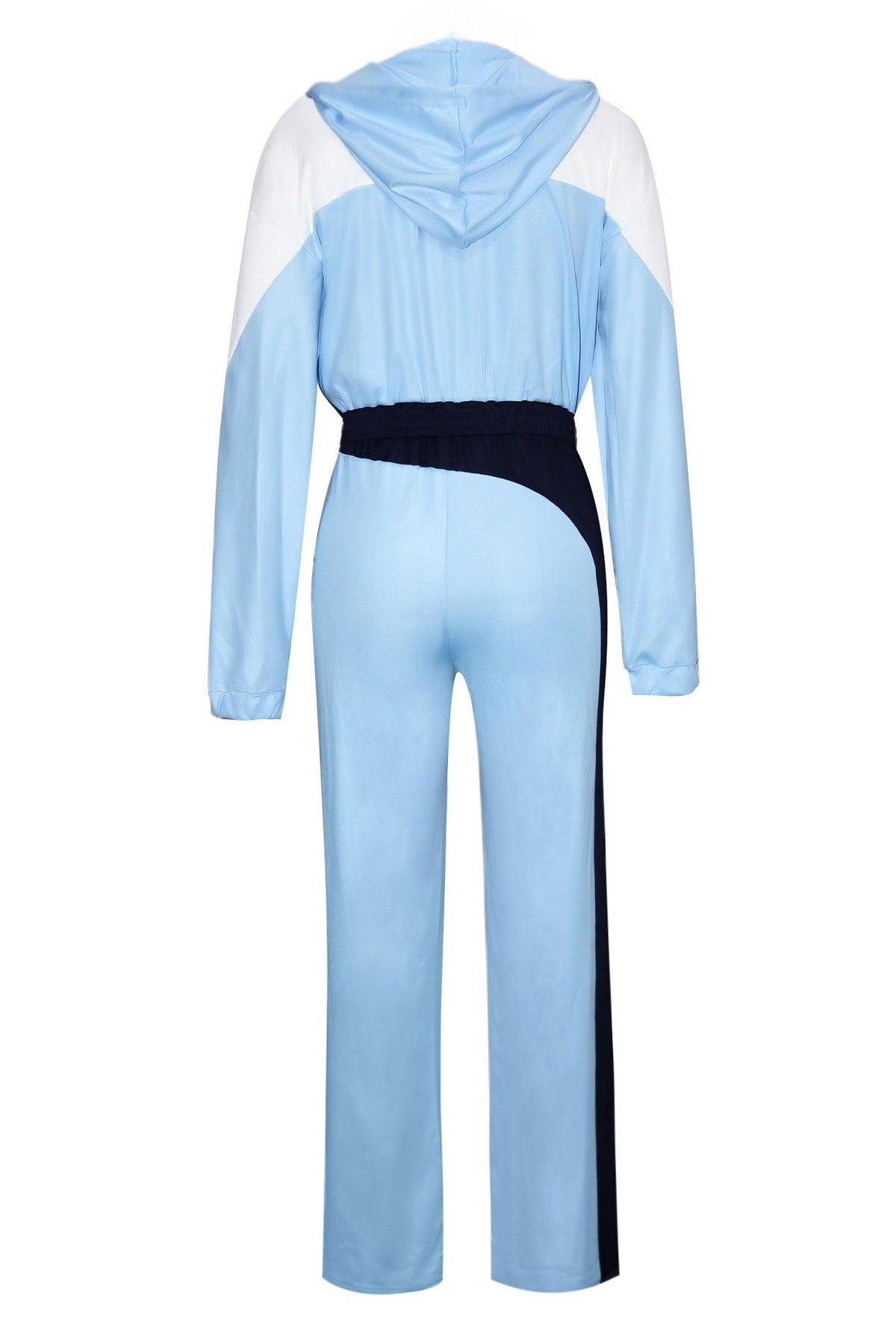 Colorblock Zip Front Hoodie and Pants Set Lavish Daily