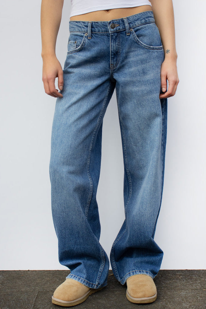 Vintage High Waist Loose Straight Wide Jeans Lavish Daily