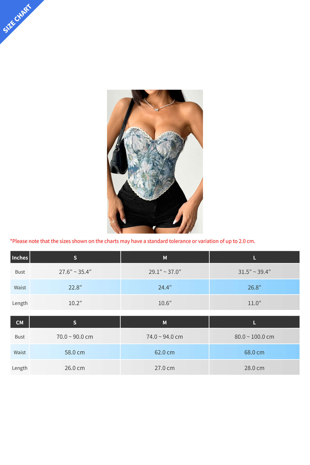 Floral Lace-Up Boned Bustier Tube Top Lavish Daily