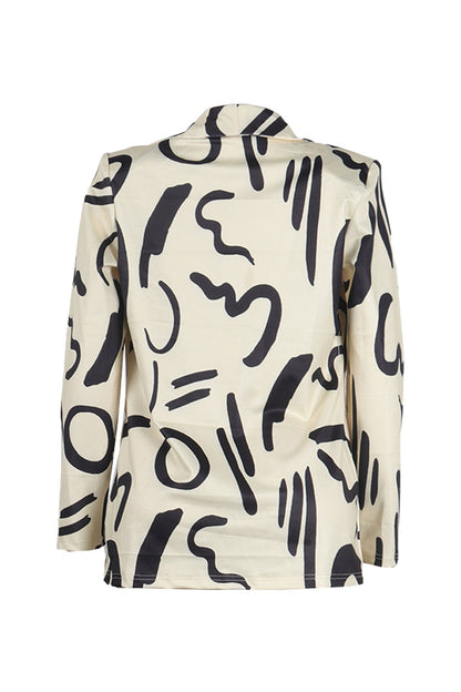 Fitted Long Sleeve Blazer Coat Lavish Daily