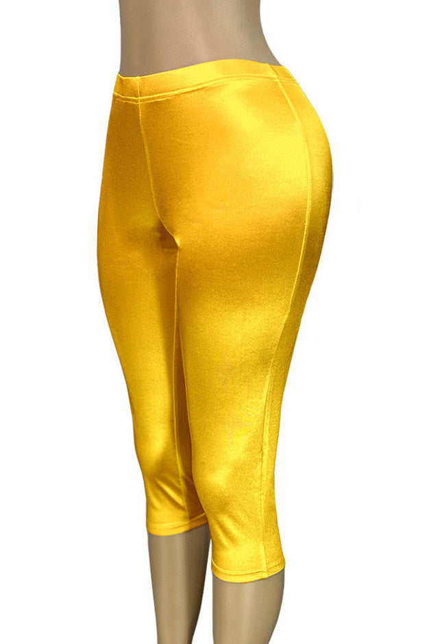 Stretch Satin Capri Pants Lavish Daily