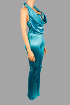 Halter Neck Sleeveless Bodycon Jumpsuit Lavish Daily