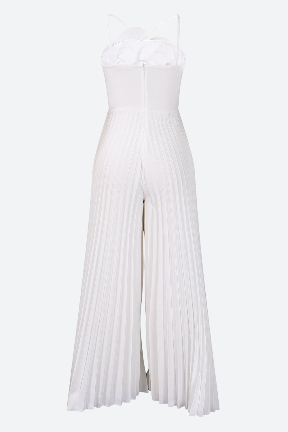 Floral Solid Color Pleated Jumpsuit Lavish Daily