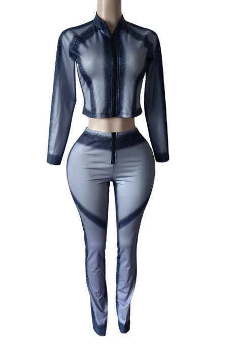 Airbrushed Jacket and Pants Set Lavish Daily
