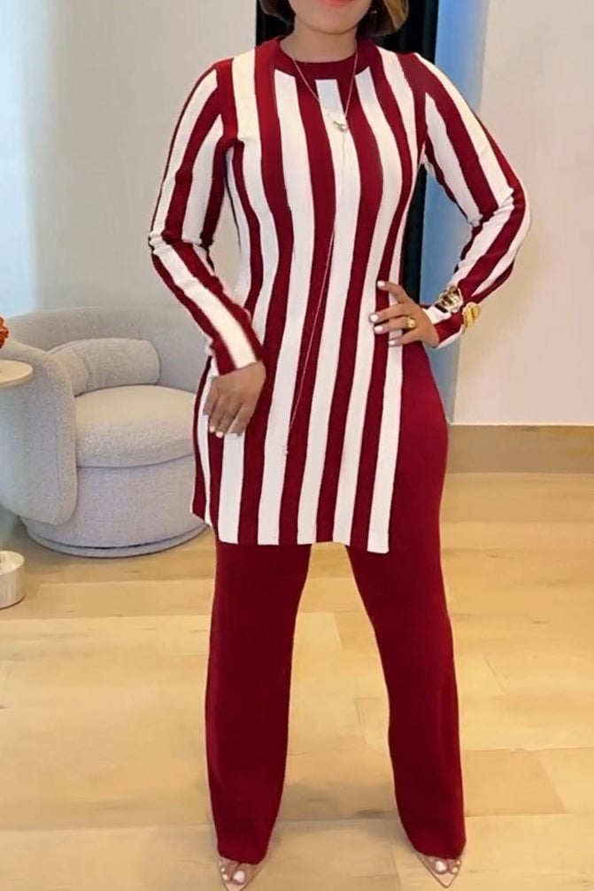 Striped T Shirts & Pants Set Lavish Daily